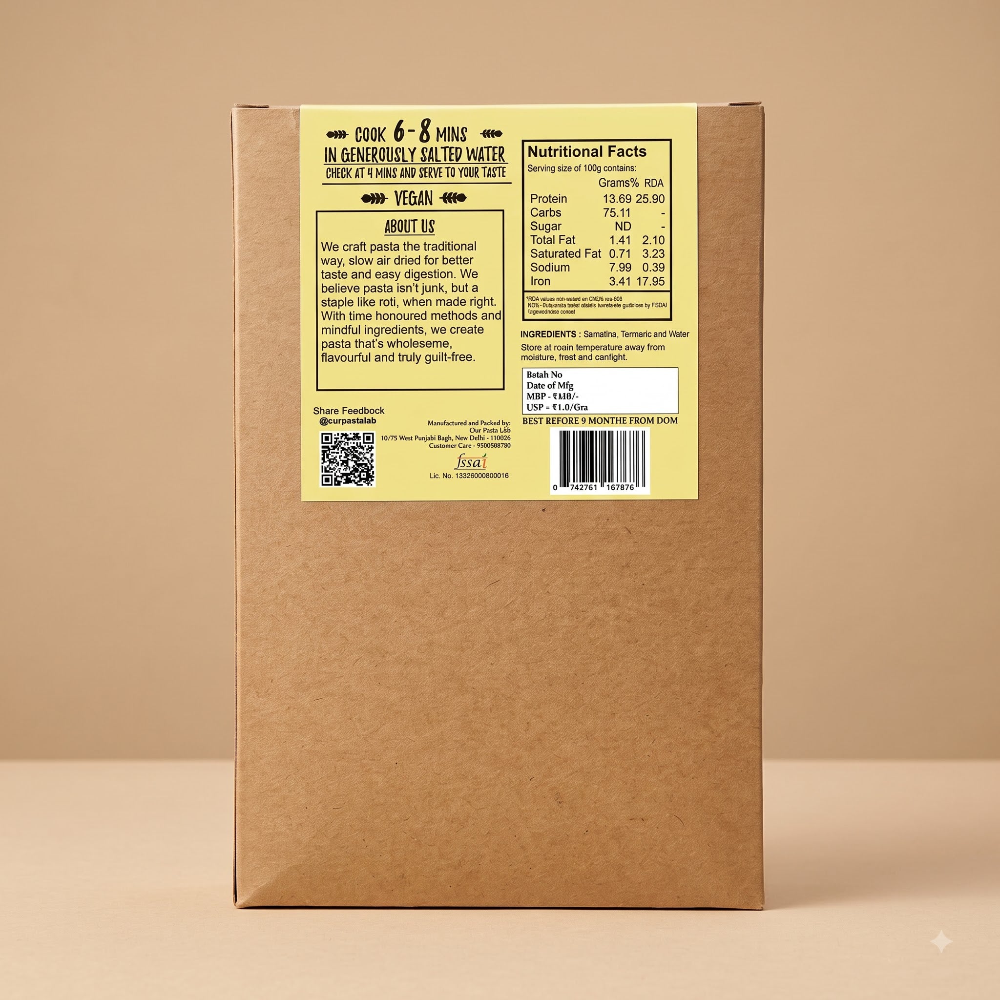 Curly Mac-Pasta Bronze Cut Artisanal Semolina Pasta-thumbmail-3