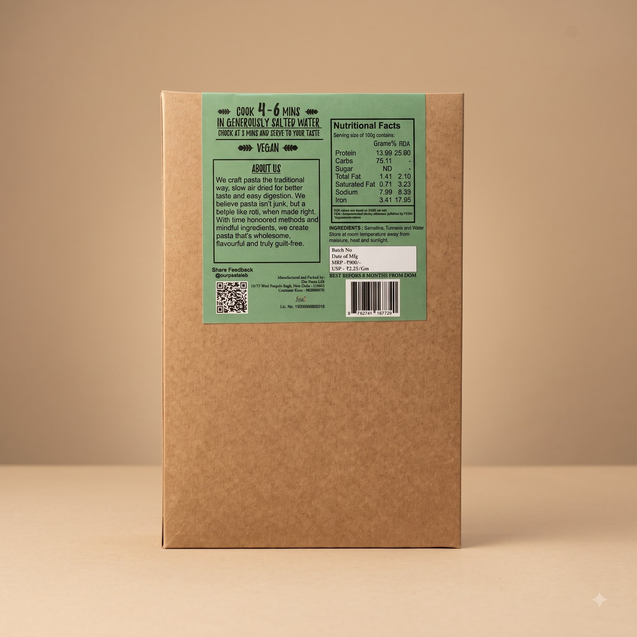 Mafaldine Pasta – Bronze Cut Artisanal Semolina Pasta-thumbmail-3