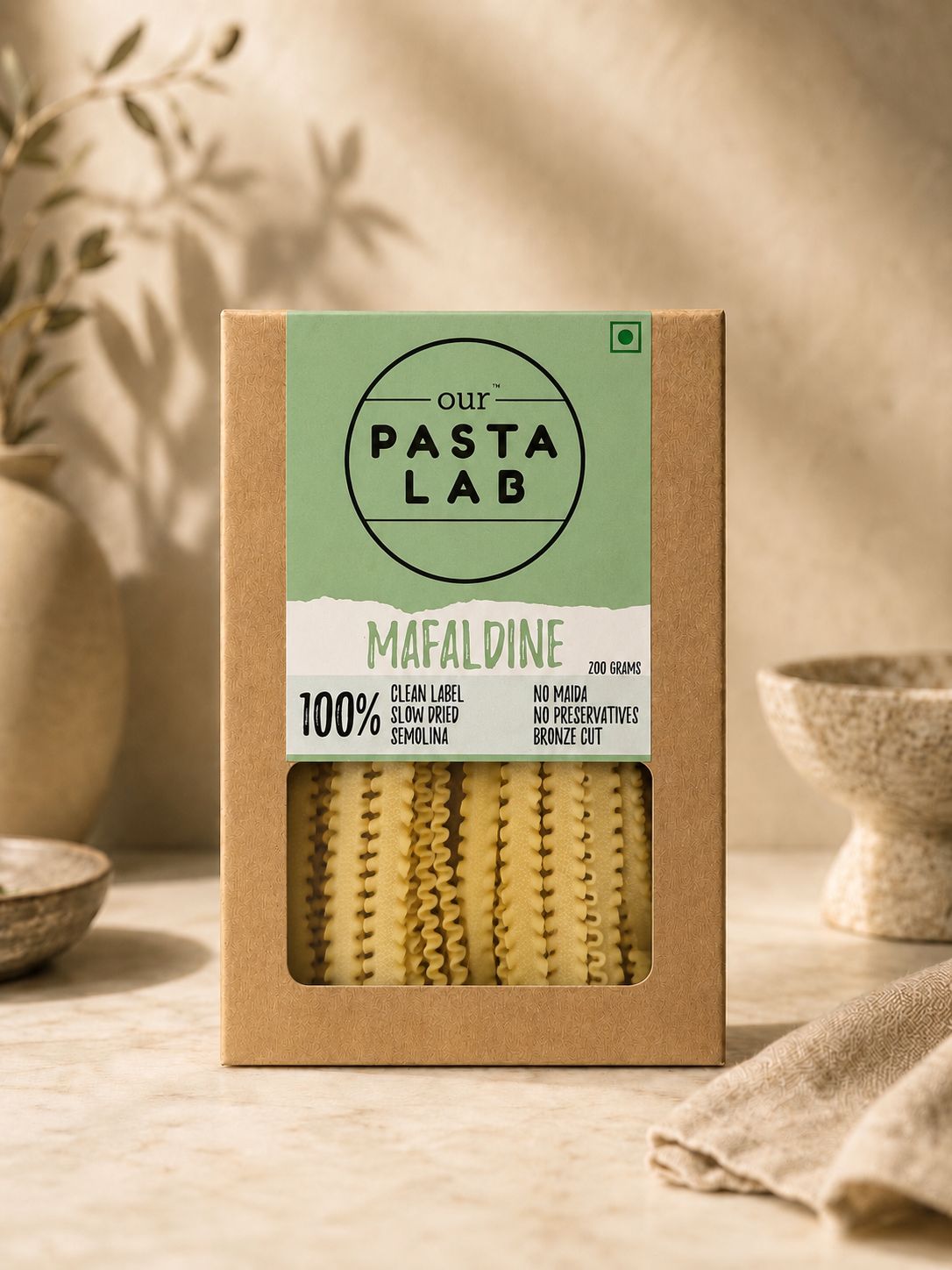 Mafaldine Pasta – Bronze Cut Artisan Semolina Pasta