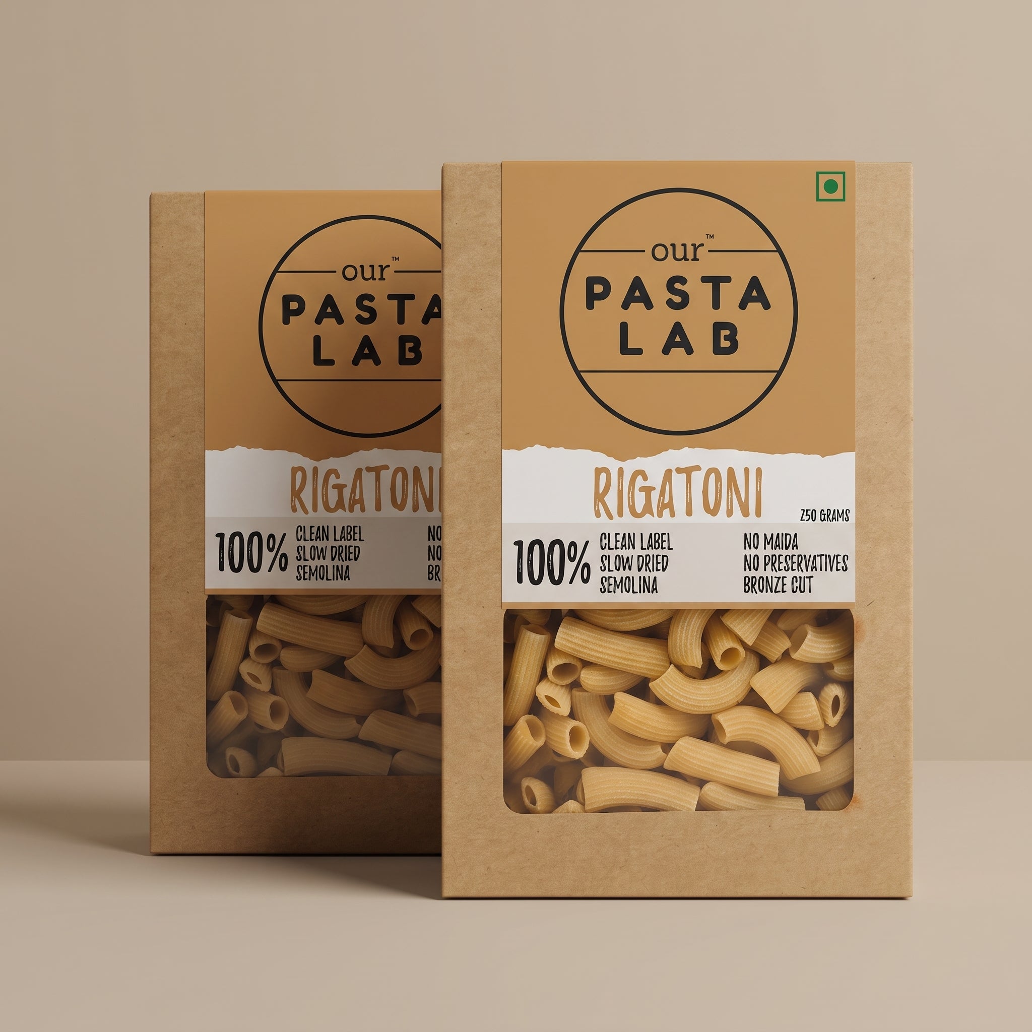 Rigatoni Pasta - Bronze Cut Artisan Semolina Pasta-thumbmail-2
